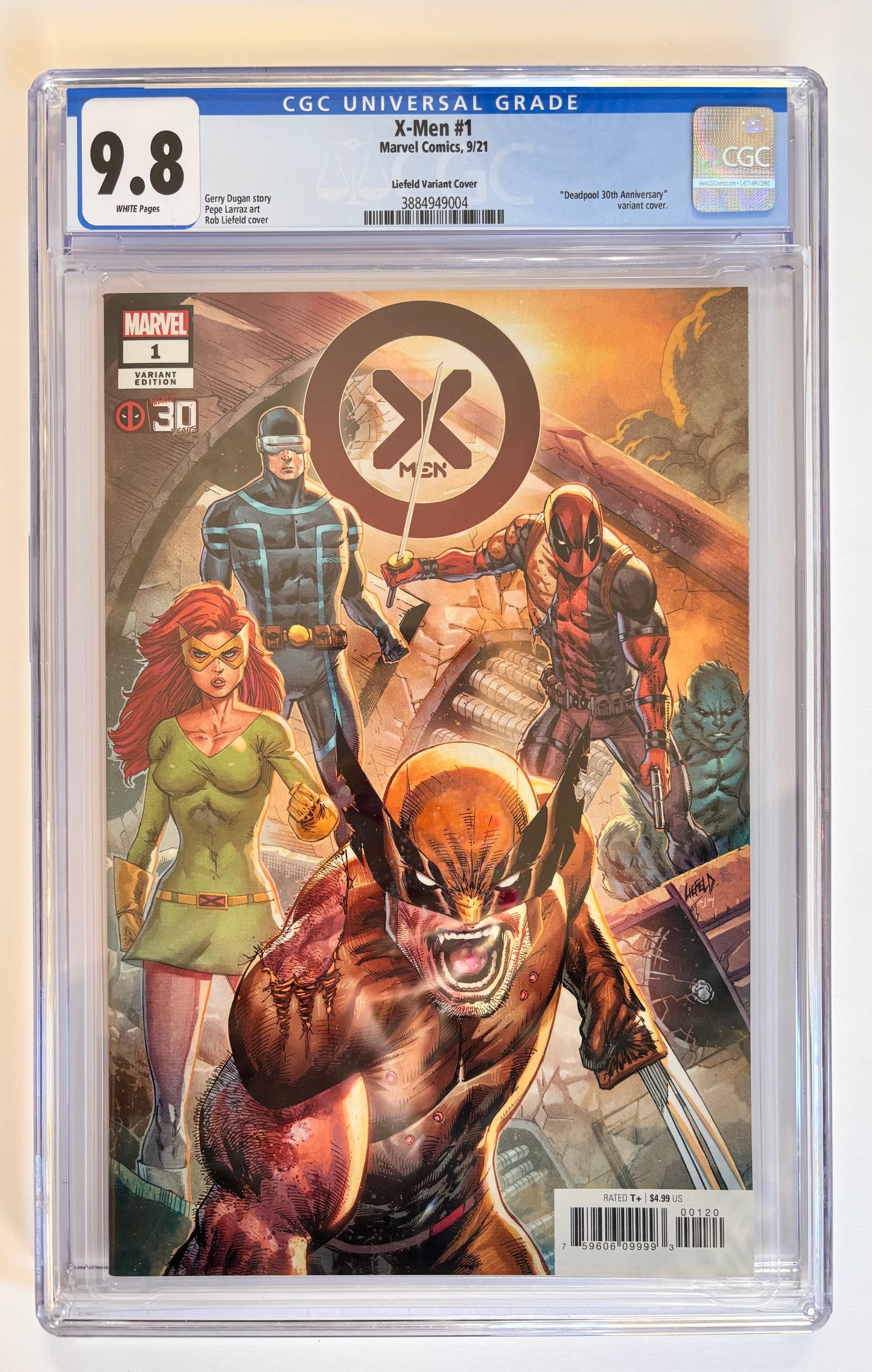 X-Men (2021) #1 Deadpool 30th Anniversary Variant CGC Graded 9.8