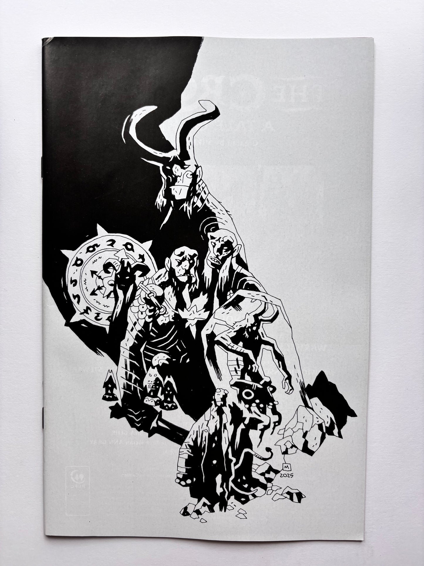 Hellboy: The Crown #1 B&W Full Art ComicsPro Exclusive