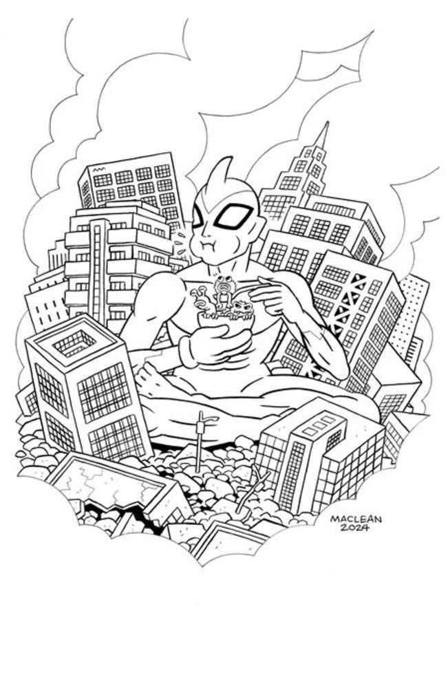 Ultramega By James Harren #9 (Of 9) Cover C 1 in 10 Andrew Maclean Black & White Variant (Mature)