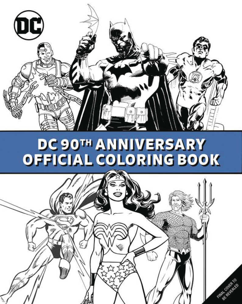 DC Comics 90 Th Anniversary Off Coloring Book Softcover