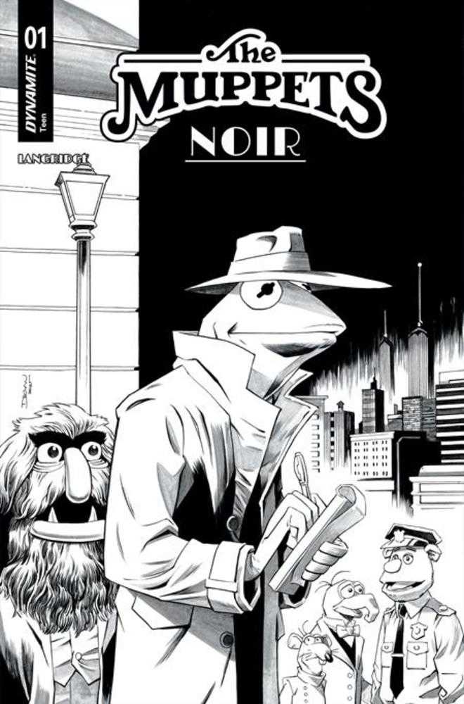 Muppets Noir #1 Cover F 1 in 10 Declan Shalvey Line Art Variant