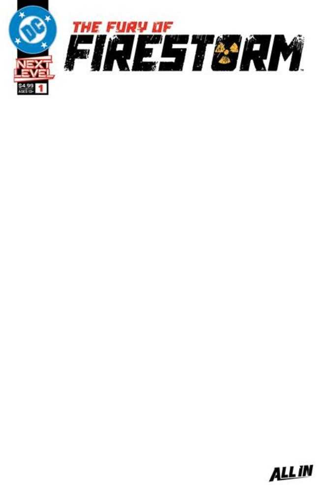 Fury Of Firestorm #1 (Of 6) Cover F Blank Card Stock Variant