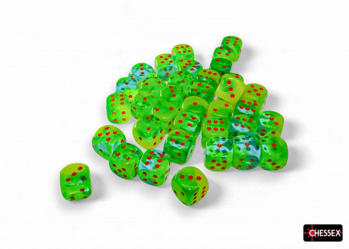 Chessex Dice - Gemini Plasma Green Teal Orange