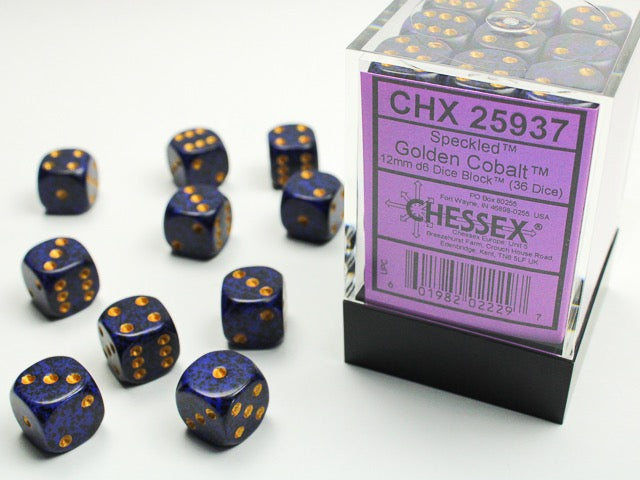 Chessex Dice - Speckled Golden Cobalt
