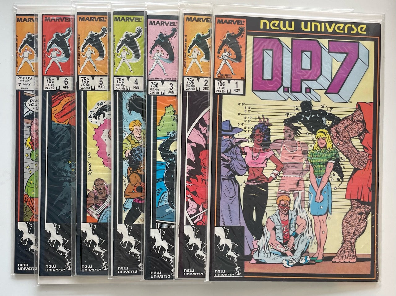 New Universe D.P.7 #1-7 Set