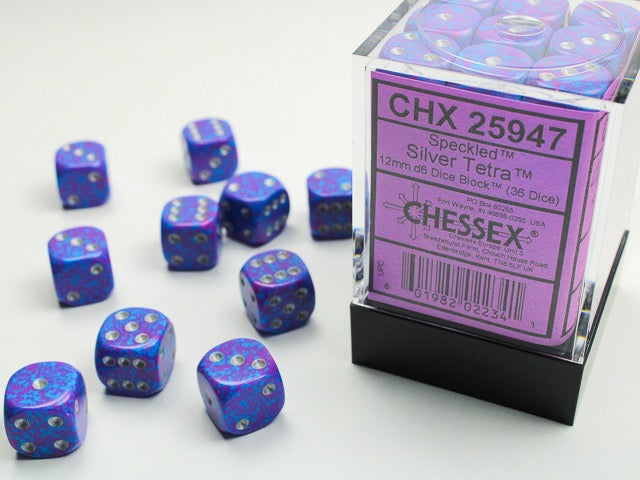 Chessex Dice - Speckled Silver Tetra