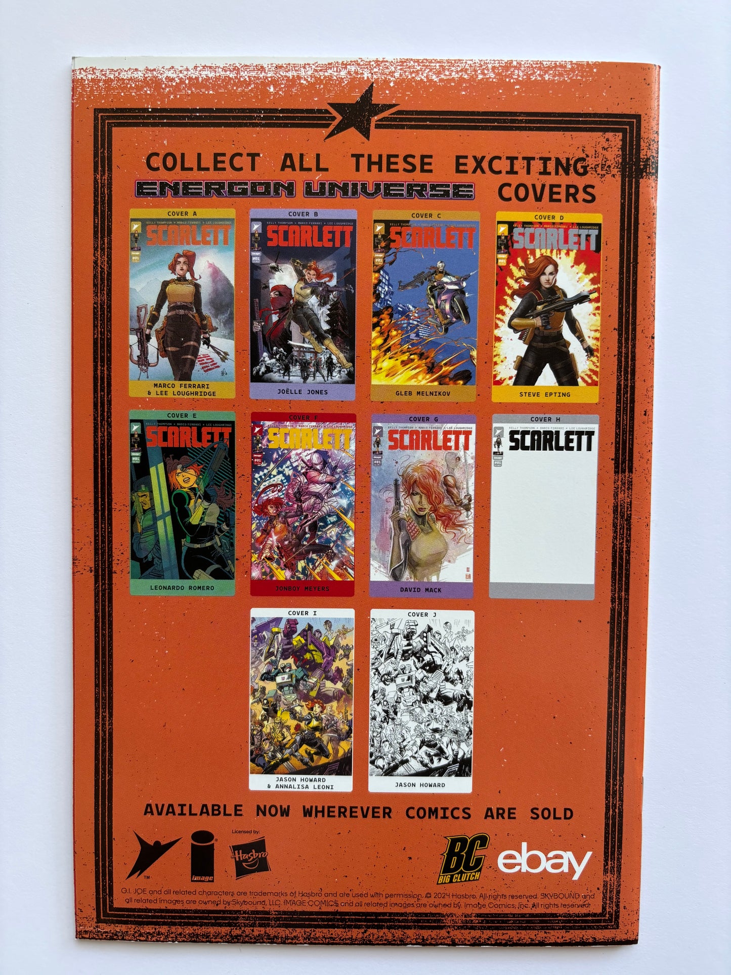 Scarlett (2024) #1 Big Clutch/eBay SDCC Variant