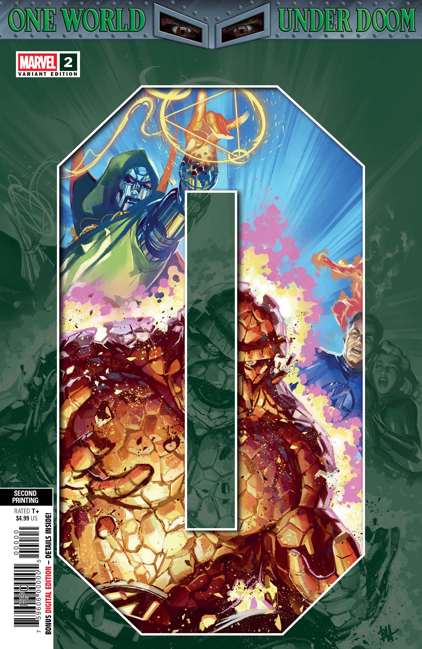 One World Under Doom #2 Ben Harvey 2nd Print Variant