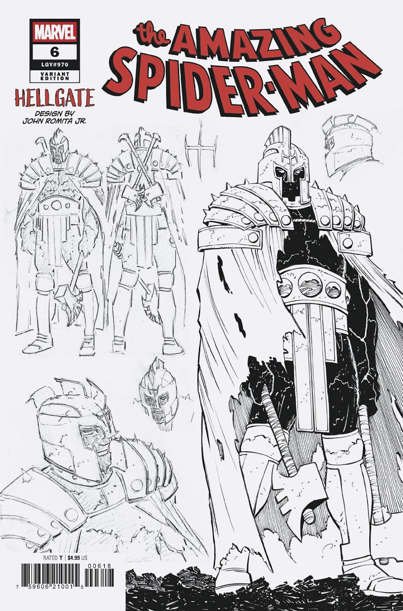Amazing Spider-Man #6 John Romita Jr. 1:10 Design Variant