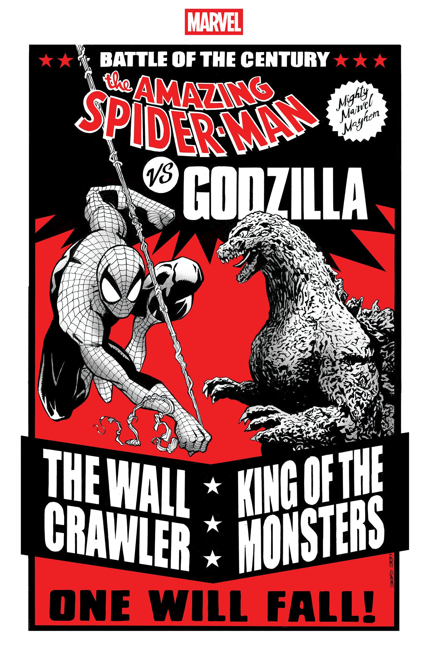 Godzilla vs. Spider-Man #1 Lee Garbett Versus Variant