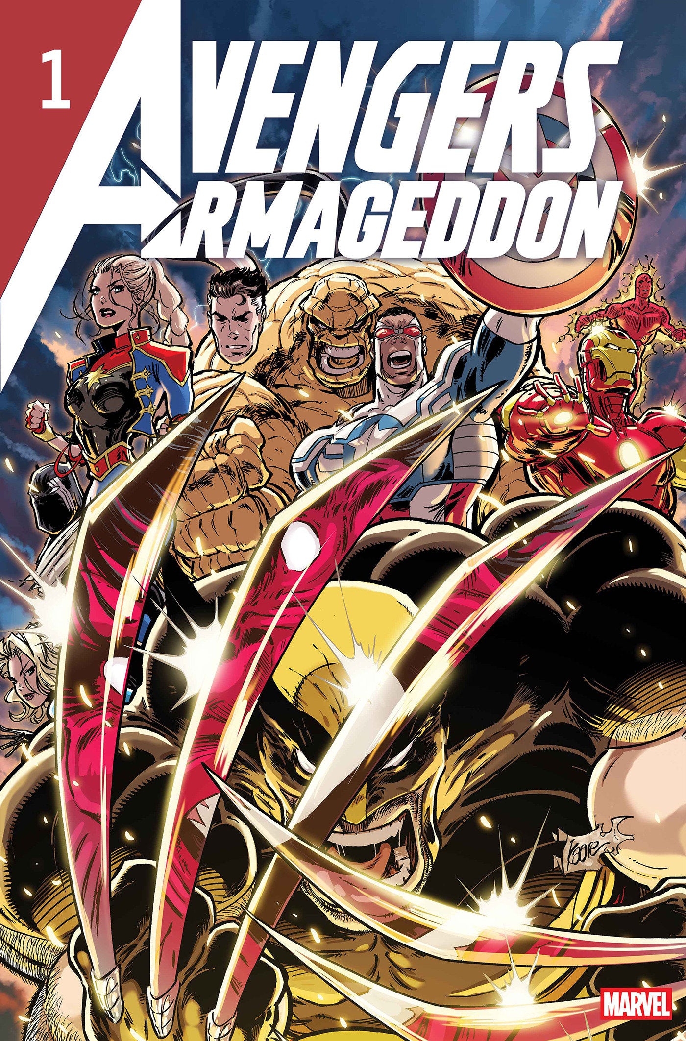 プロモ付Avengers Armageddon #1 Kaare Andrews Avengers: Armageddon #1 Kaare Andrews 2nd Printing Variant