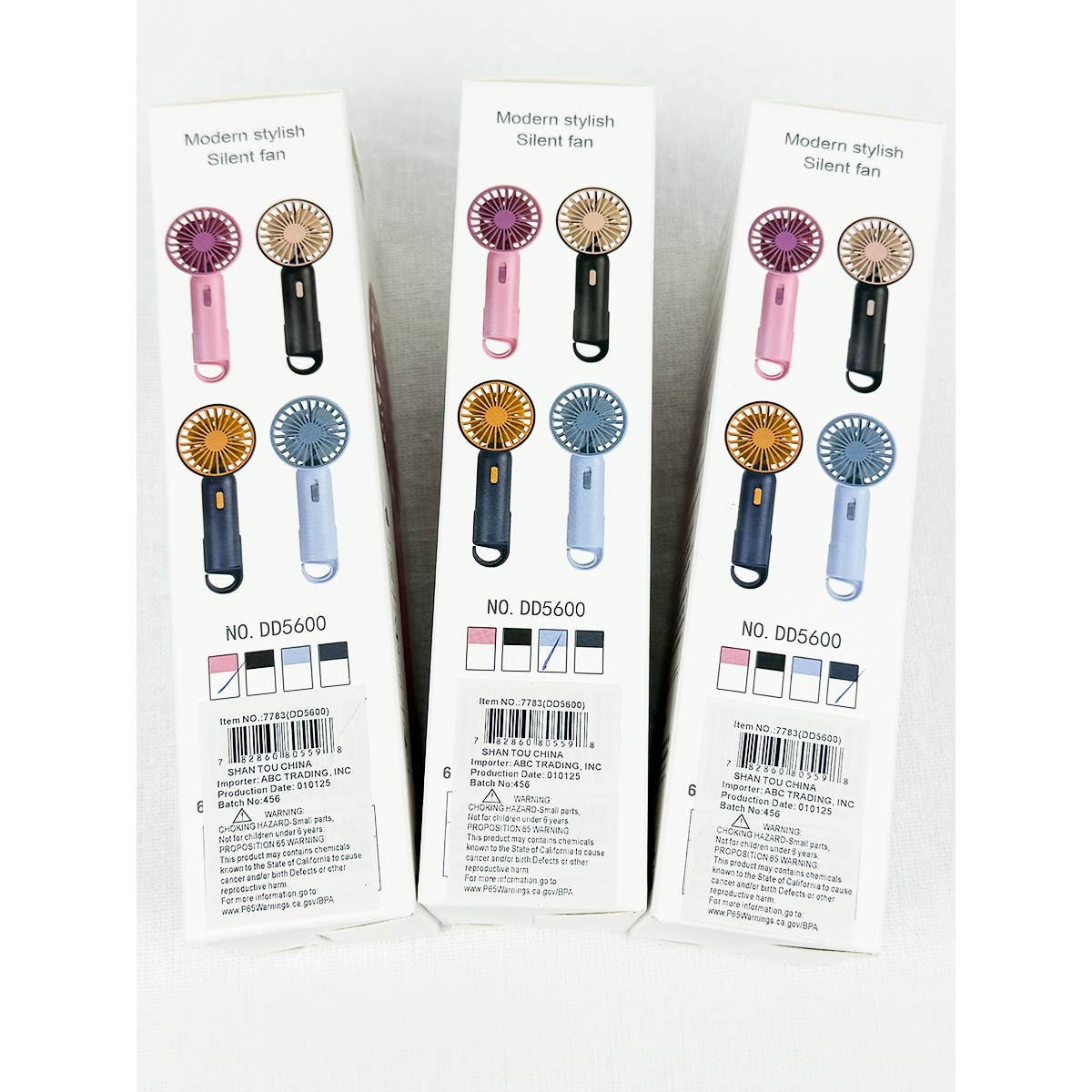 Portable Hand Fan with Pull out Stand: MIX COLOR