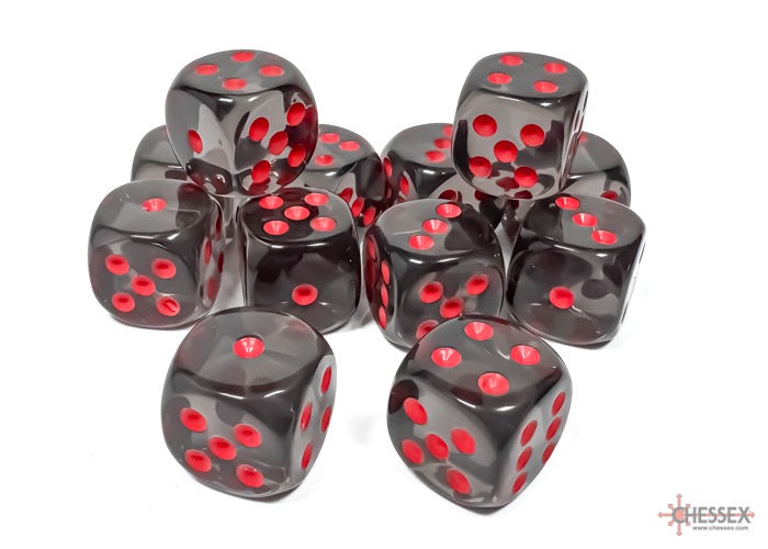 Chessex Dice - Translucent Red (16mm Dice)
