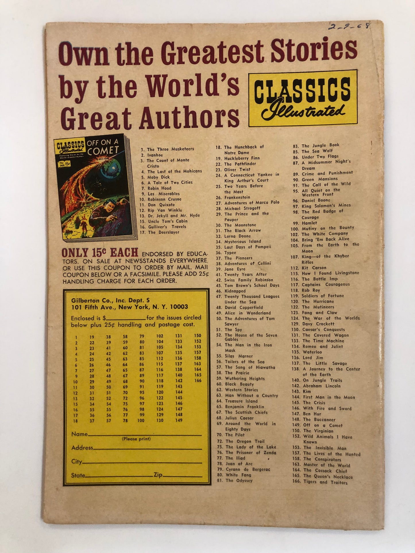 Classics Illustrated #132 The Dark Frigate