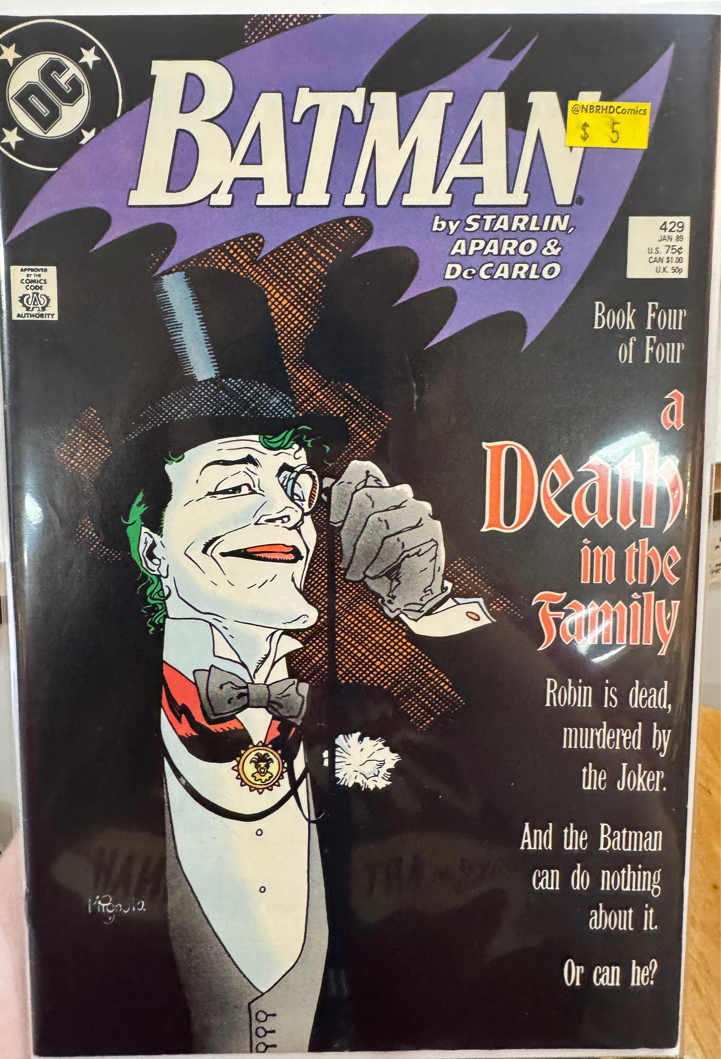 BATMAN #429 - A Death in the Family (4 of 4)