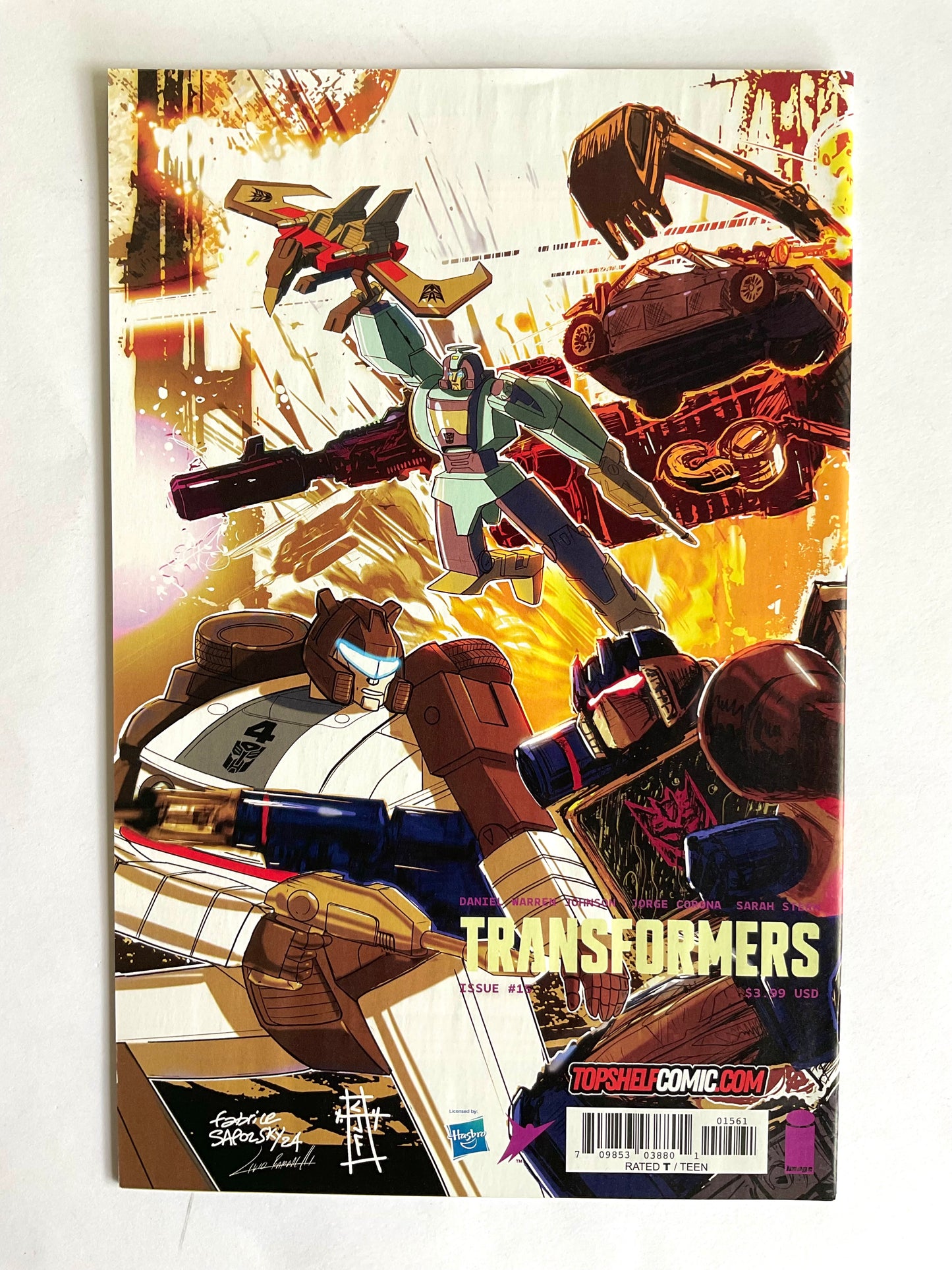 Transformers #15 Top Shelf Comic Series 1 Mystery Packs Chris Fredricks Wraparound Foil Virgin Variant