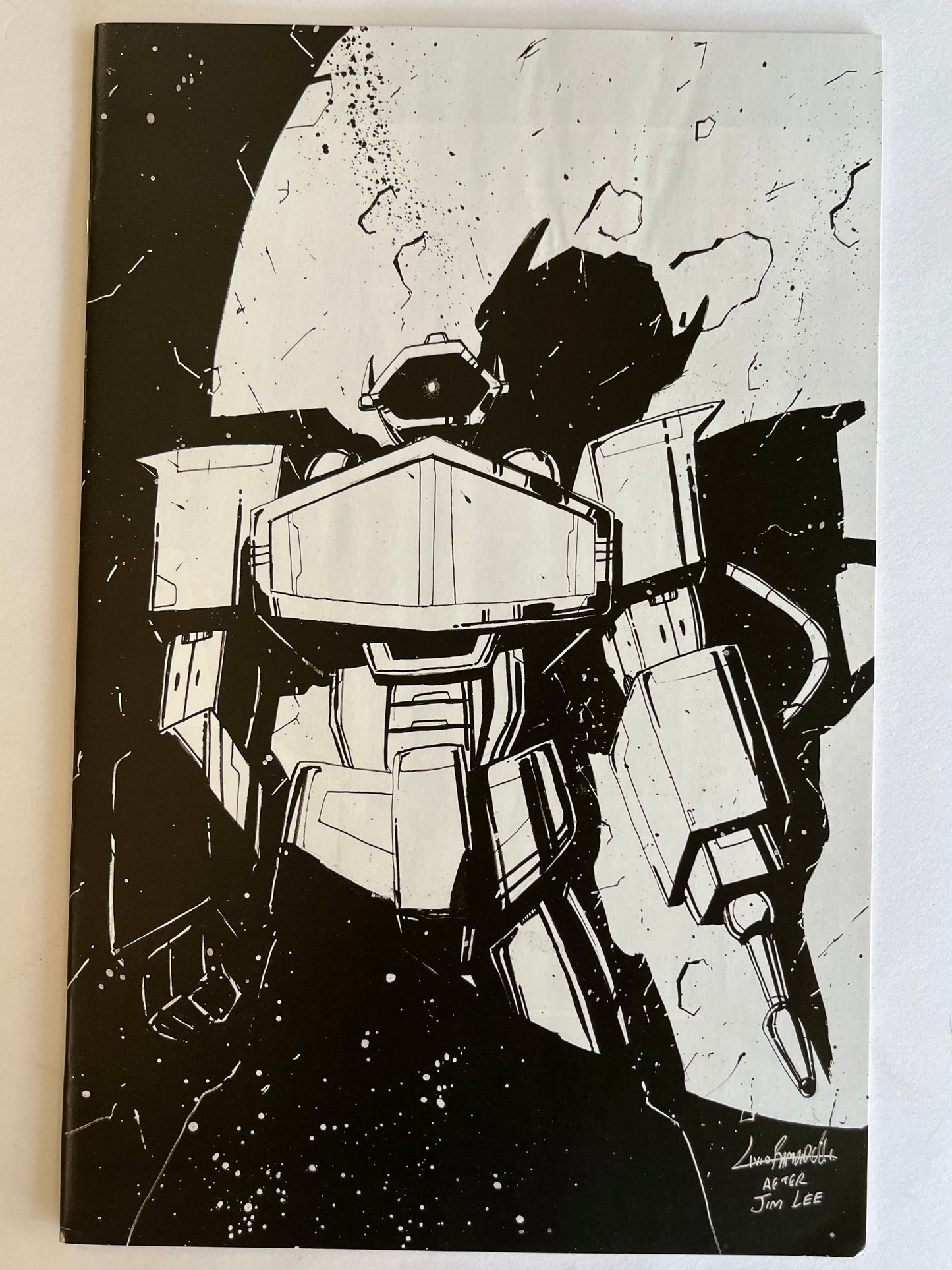 Transformers #12 Top Shelf Comic Baltimore Comic Con 2024 Livio Ramondelli Black & White Shockwave Virgin Variant