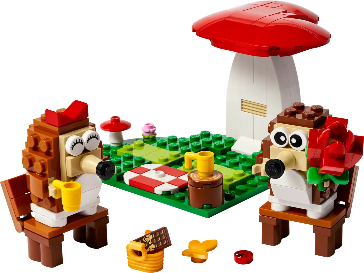 Lego Hedgehog Picnic Date