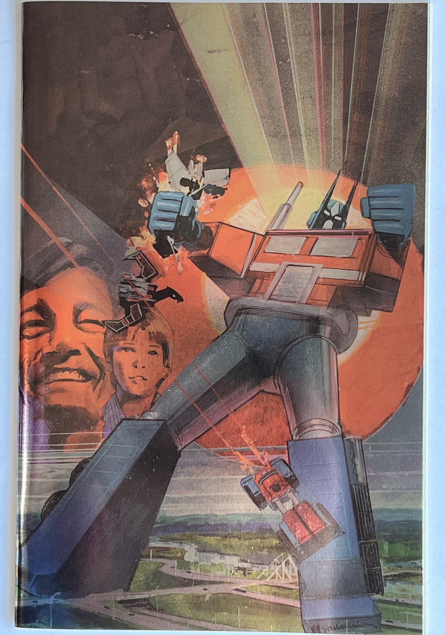 Transformers #1 40th Anniversary Bill Sienkiewicz NYCC 2024 Exclusive Foil Virgin Variant