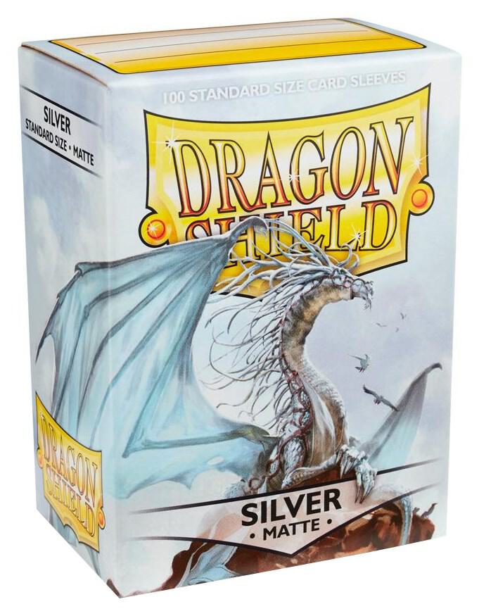 Dragon Shield Matte Card Sleeves - Silver