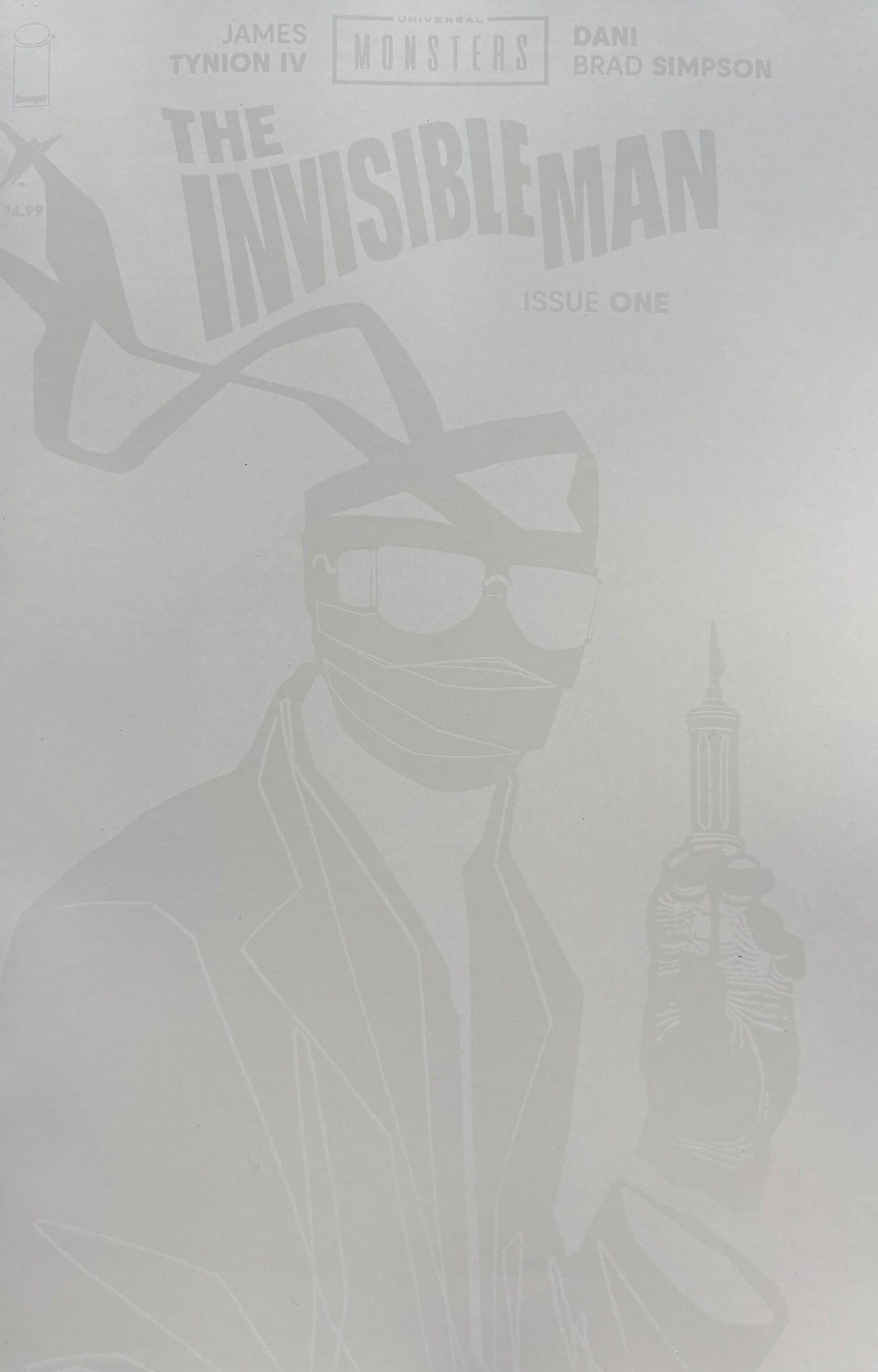 Universal Monsters The Invisible Man #1 (Of 4) Cover I Invisible Thank You Variant (Full Color Interior)