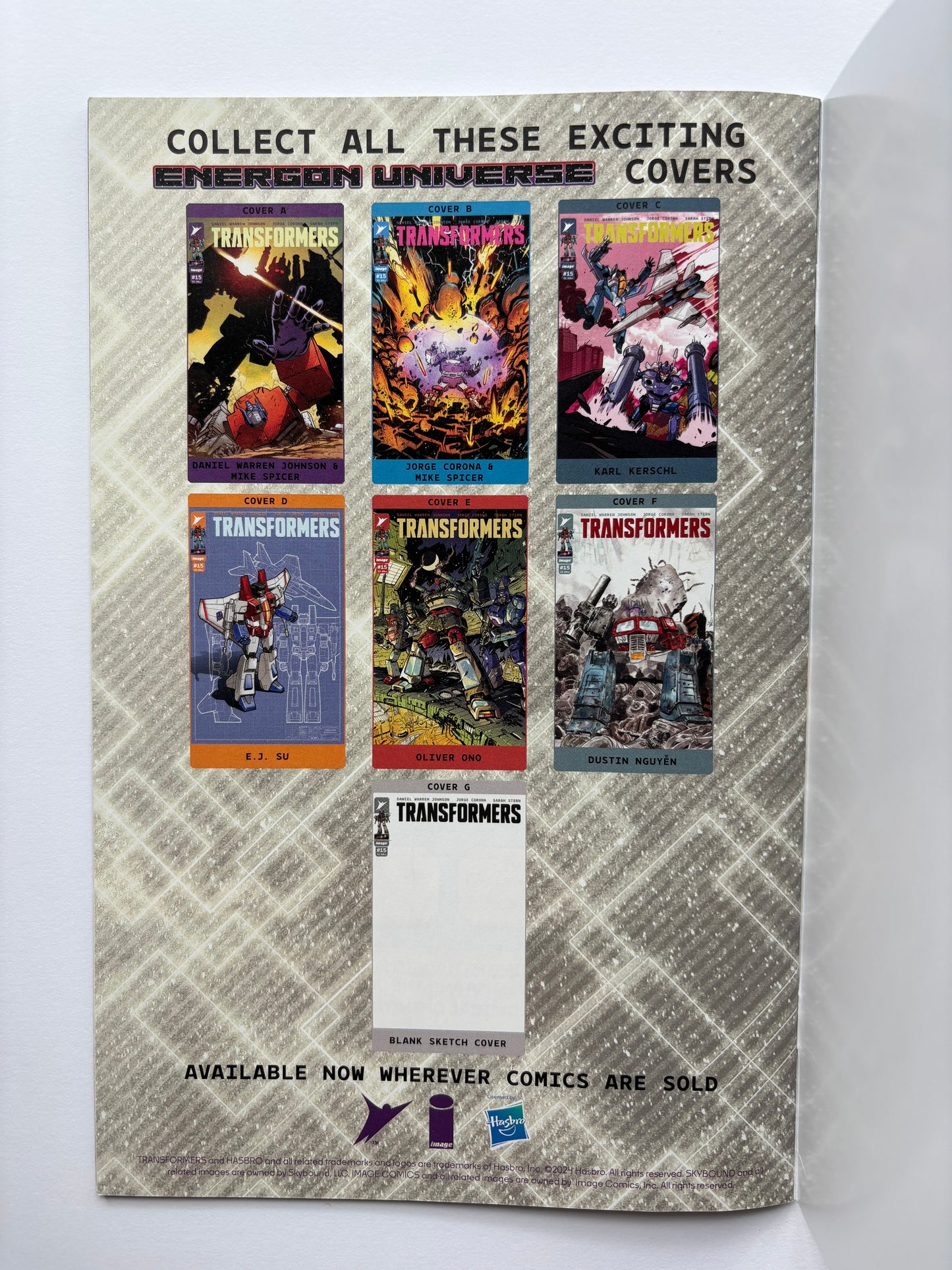 Transformers #15 Top Shelf Comic Series 1 Mystery Packs Chris Fredricks Wraparound Foil Virgin Variant