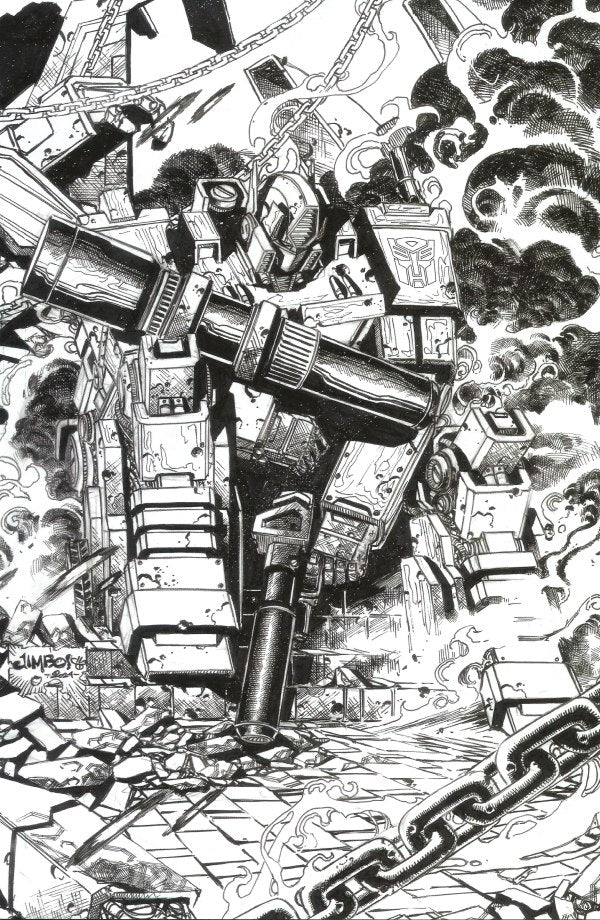 Transformers #15 Top Shelf Comic Series 2 Mystery Packs Jimbo Salgado Black & White Virgin Variant