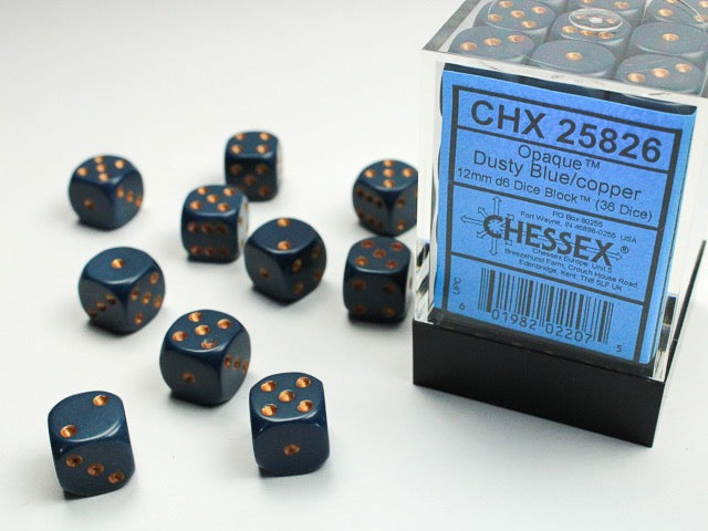 Chessex Dice - Dusty Blue / Copper