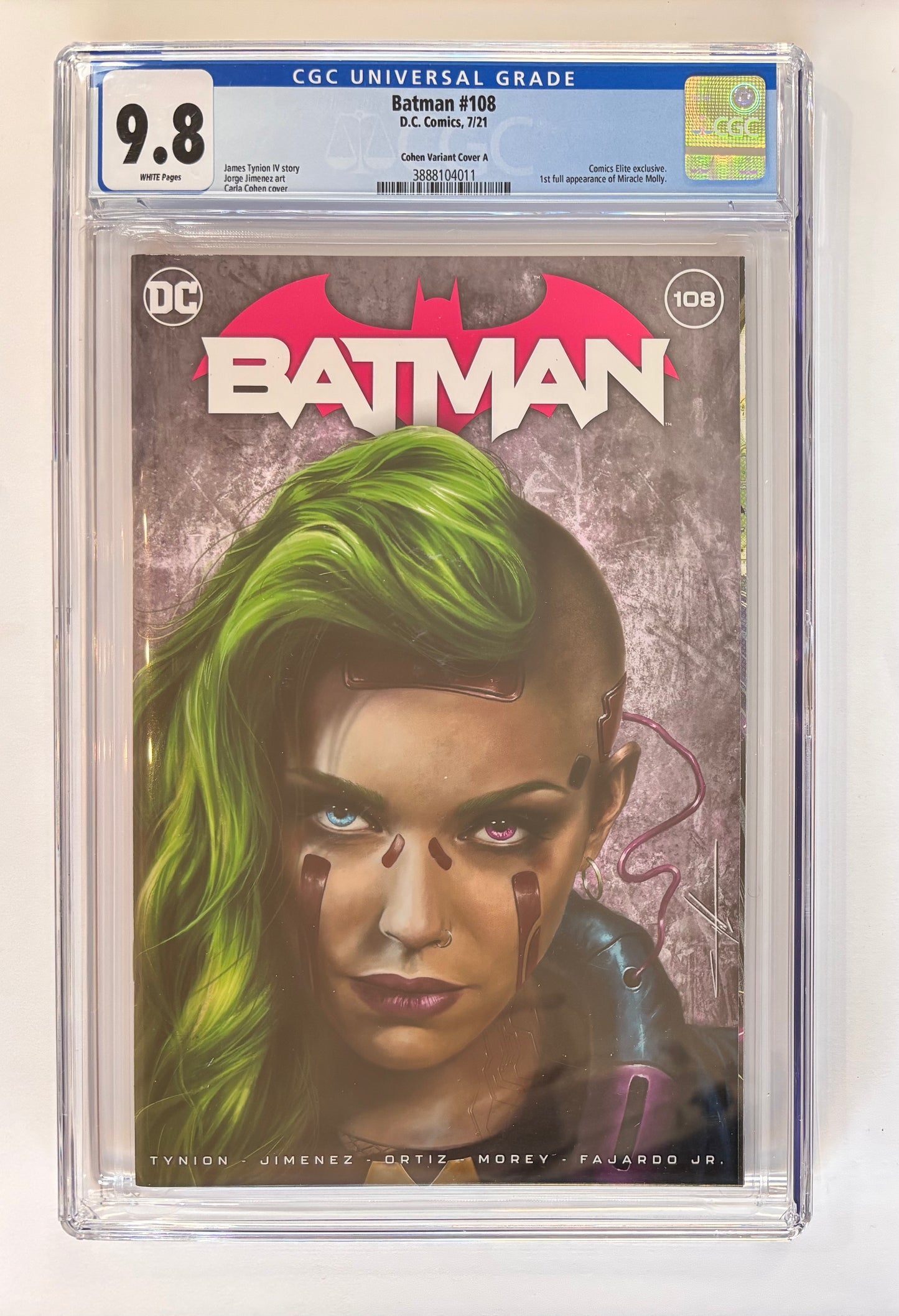 Batman #108 (2021) Comics Elite Variant CGC Graded 9.8