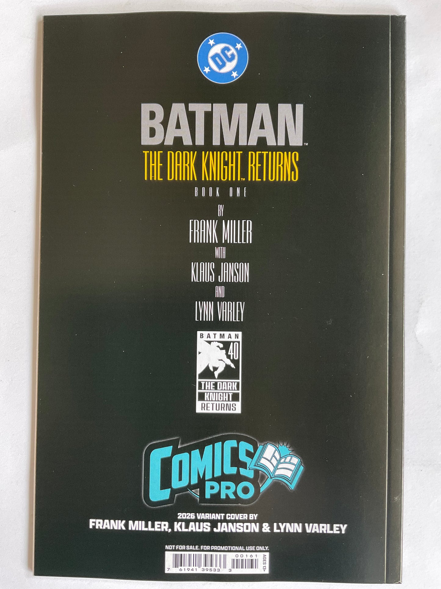 Batman Dark Knight Returns Book One Signed