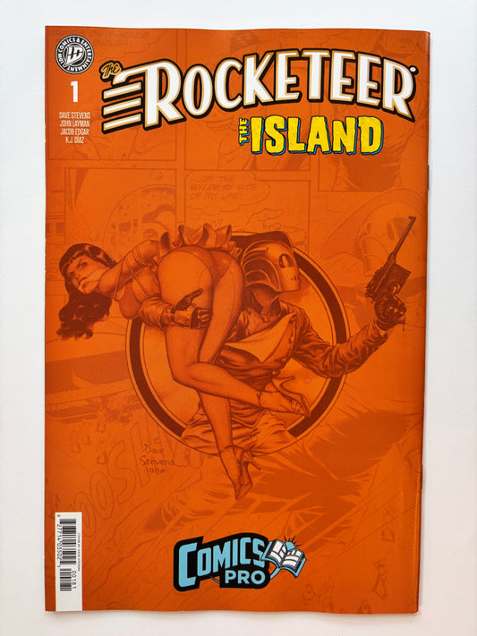The Rocketeer: The Island #1 ComicsPro Virgin Variant (Stevens)