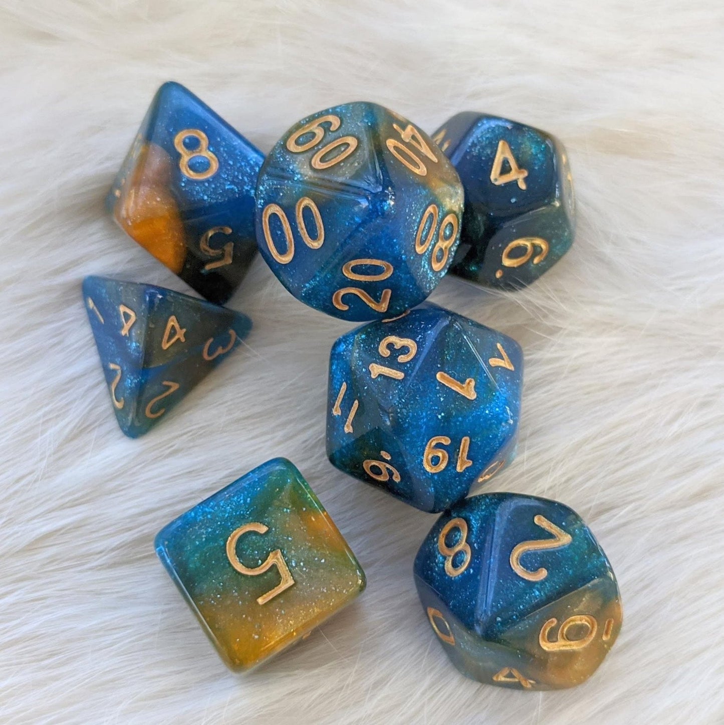 River at Dusk RPG Dice Set