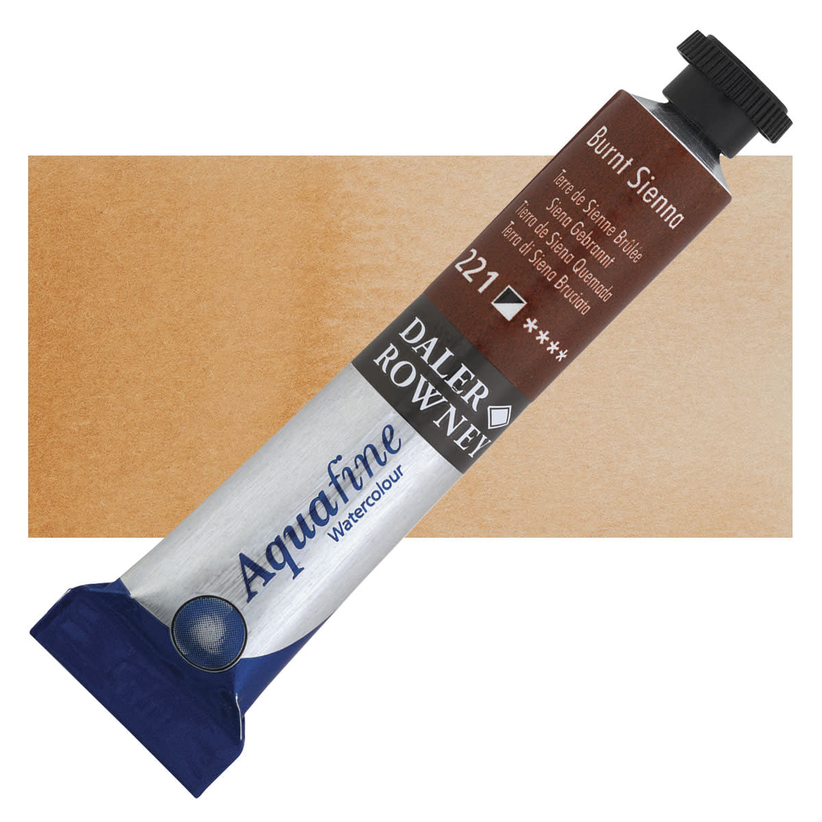 Daler-Rowney Aquafine Watercolors and Sets - Burnt Sienna, 8 ml, Tube