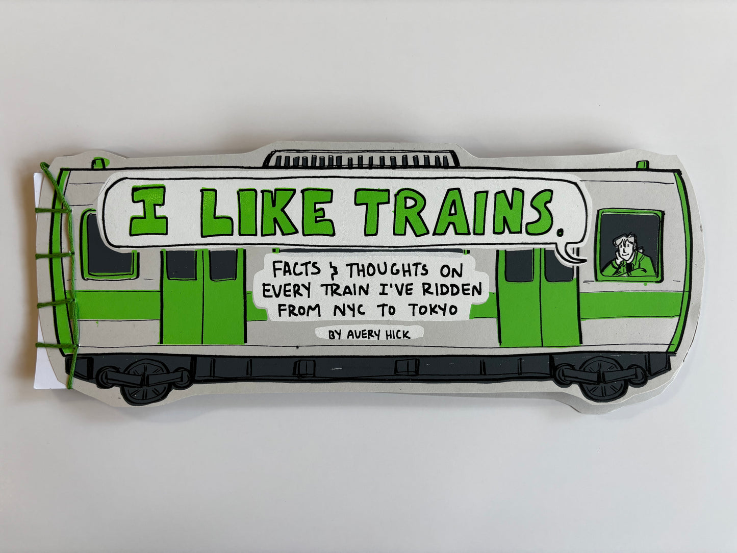 I Like Trains Zine by Avery Hick