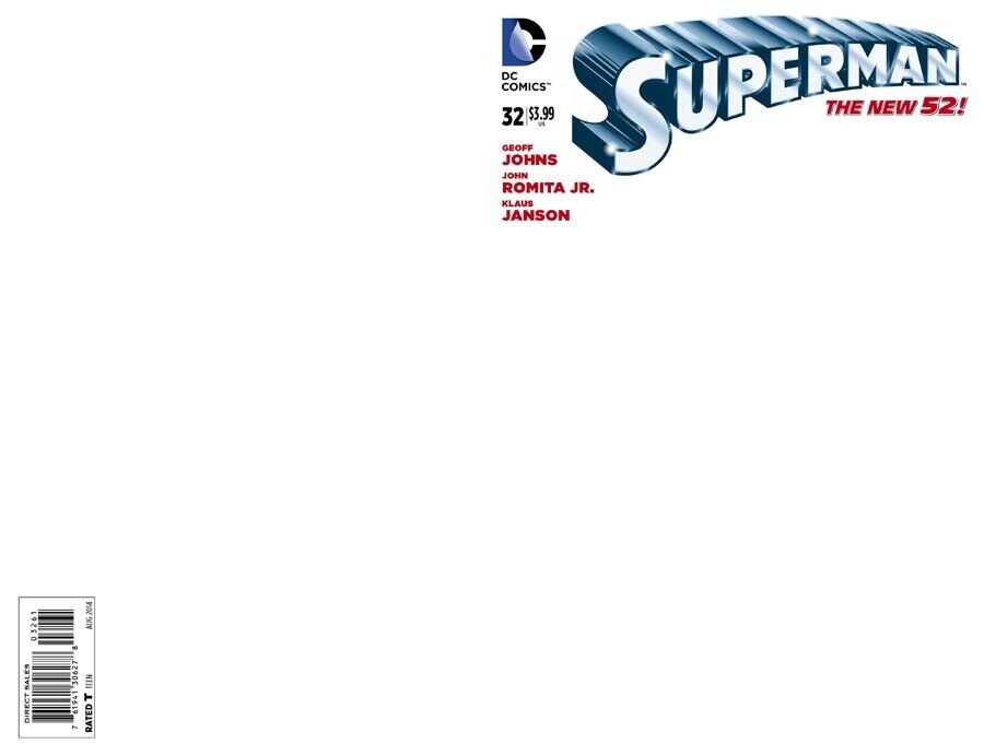 Superman #32 Blank Sketch Cover (New 52)
