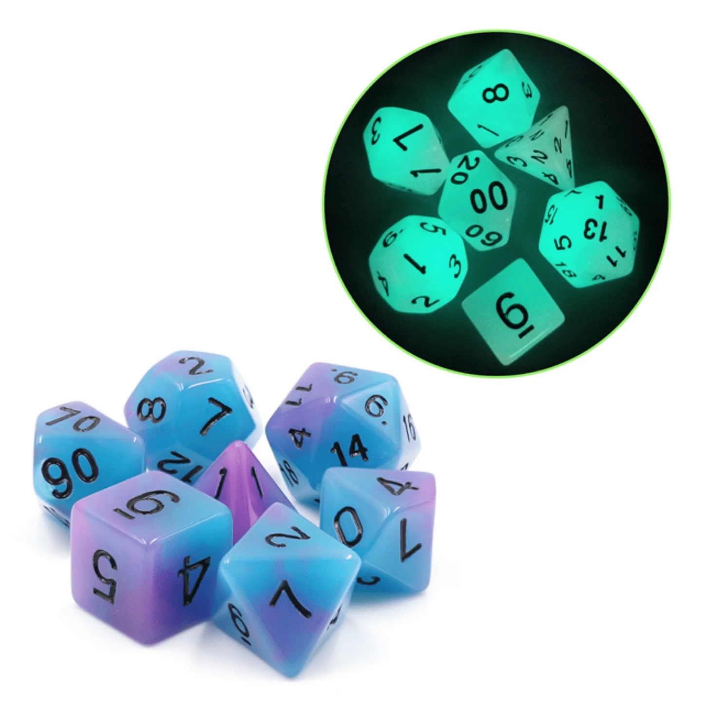 Glow in the Dark Supernova Dice Set