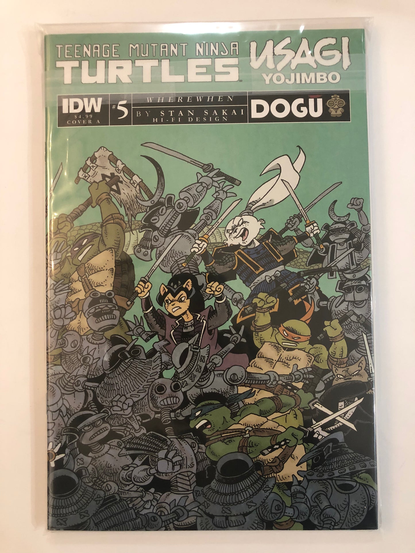 Teenage Mutant Ninja Turtles Usagi Yojimbo Wherewhen Complete Set #1-5