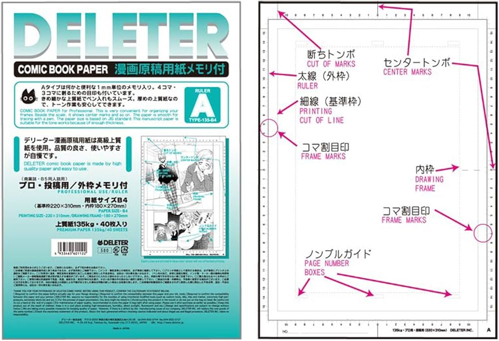 DELETER — Comic Book Paper Ruler A: A4
