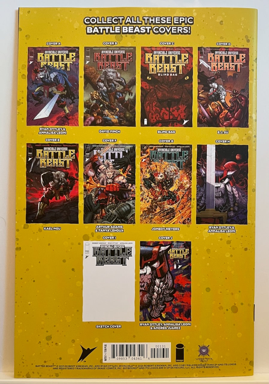 Invincible Universe Battle Beast #1 Sienkiewicz Foil Virgin Variant