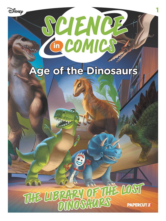Disney Science In Comics Age Of The Dinosaurs TPB The Libarary Of The Lost Dinosaurs