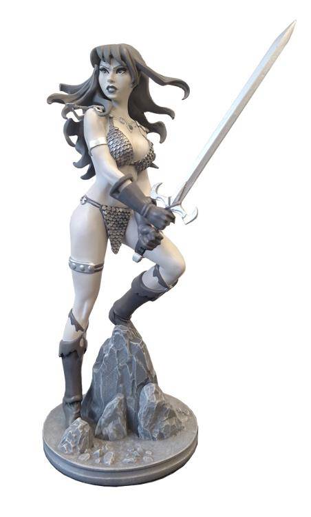 Red Sonja Amanda Conner Statue Black & White Artist Proof