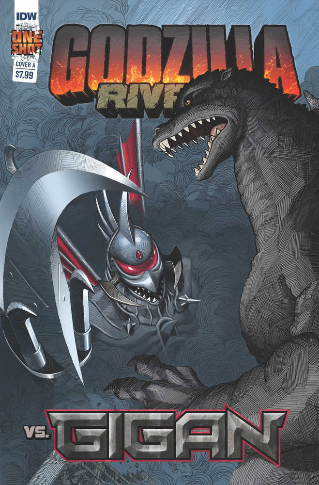 Godzilla Rivals vs Gigan One Shot Cover A Ej Su