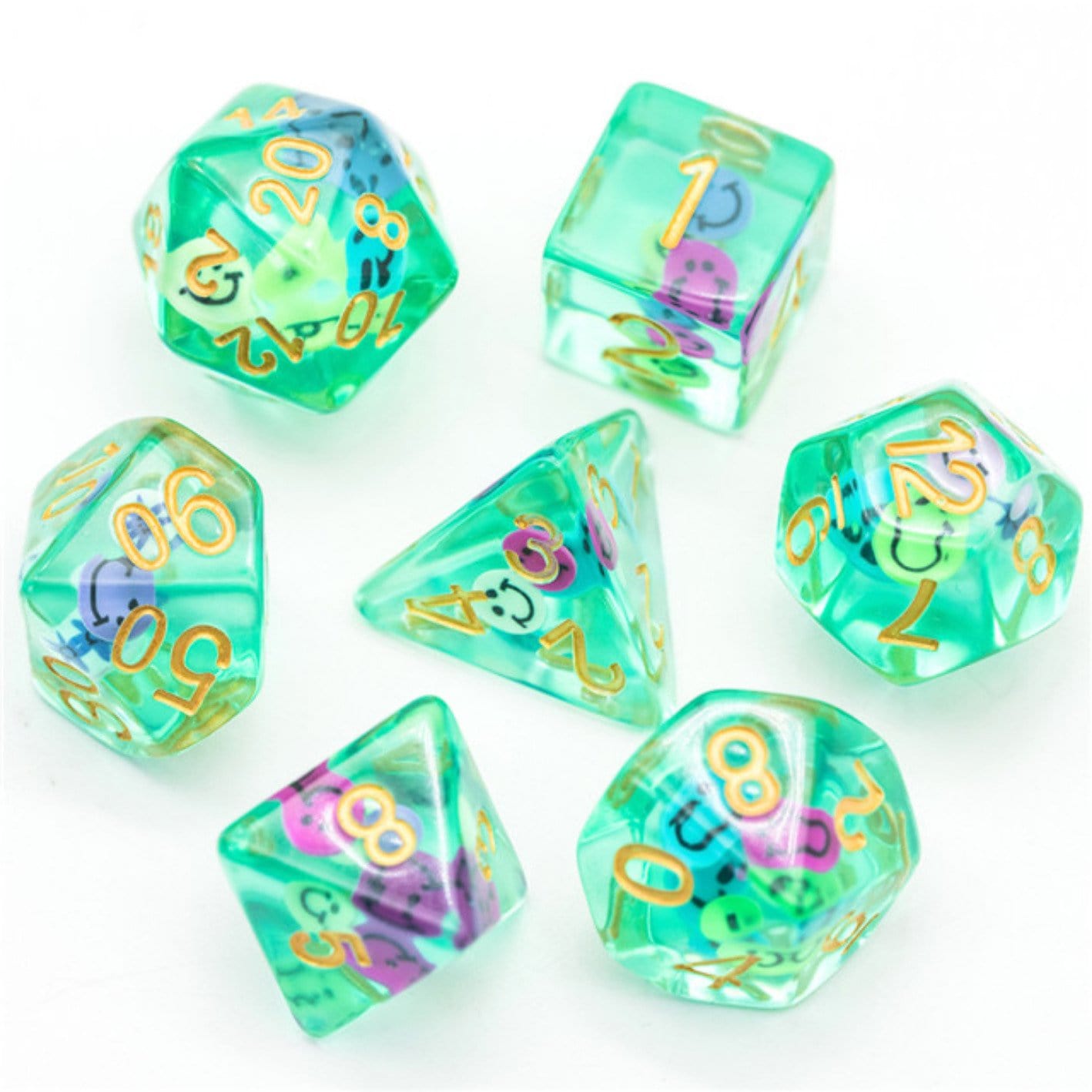Smiley RPG Dice Set