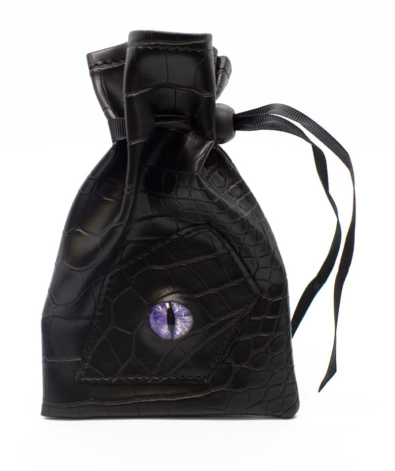 Dice Bag - Black Dragon Wyrmling