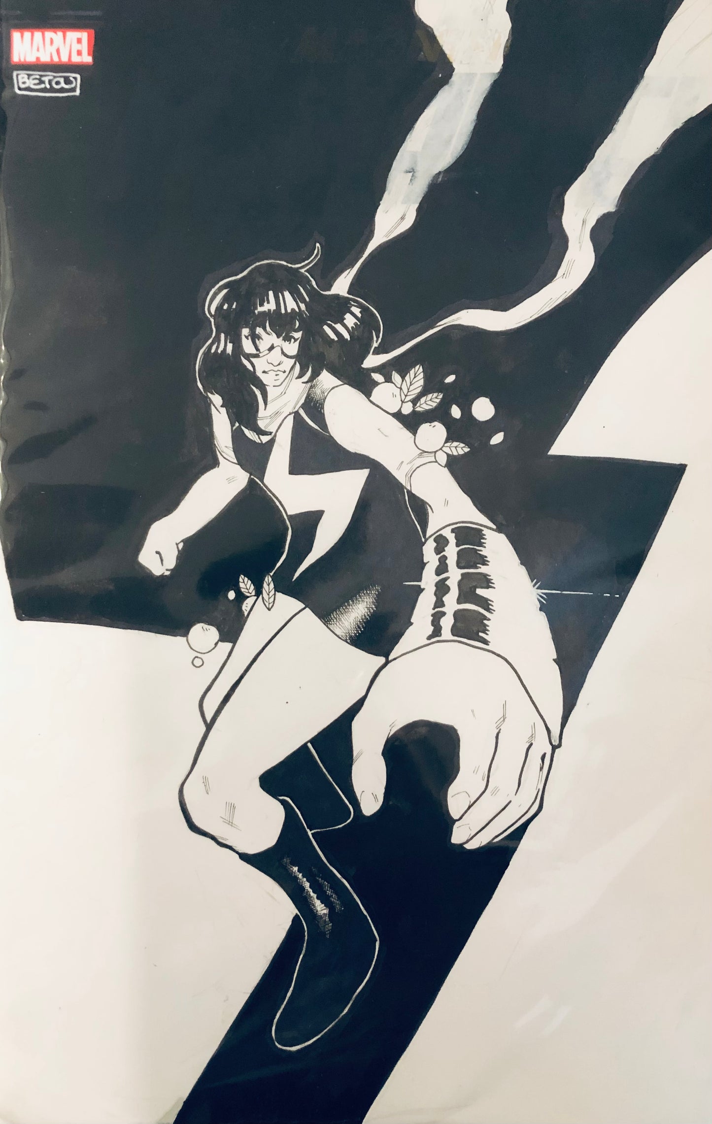 Ms. Marvel #1: Kevin Betou Sketch Cover