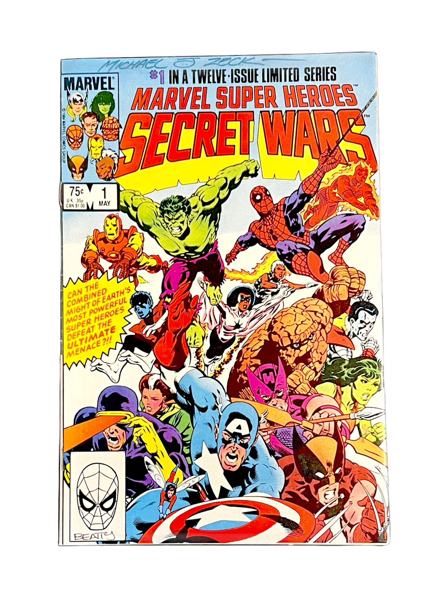 Marvel Super Heroes Secret Wars #1 - Signed Zeck & Beatty