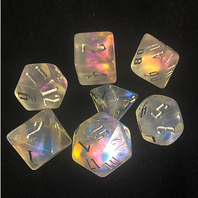Poly Dice Set - Ice Fae