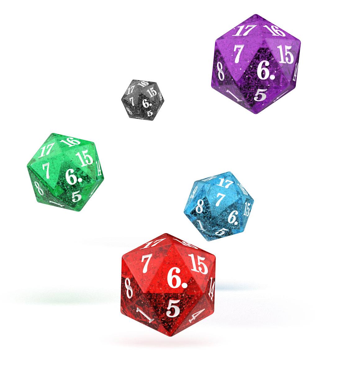 D20 SPINDOWN SET - SPECKLED (5CT)