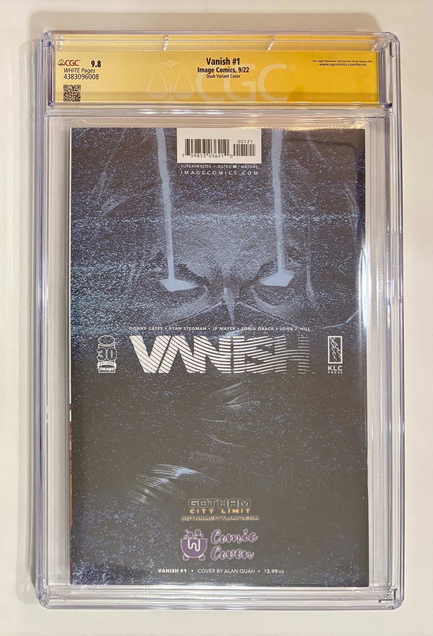 Vanish #1 Gotham City Limit & Comic Coven Exclusive Variant CGC Graded [SIGNED]