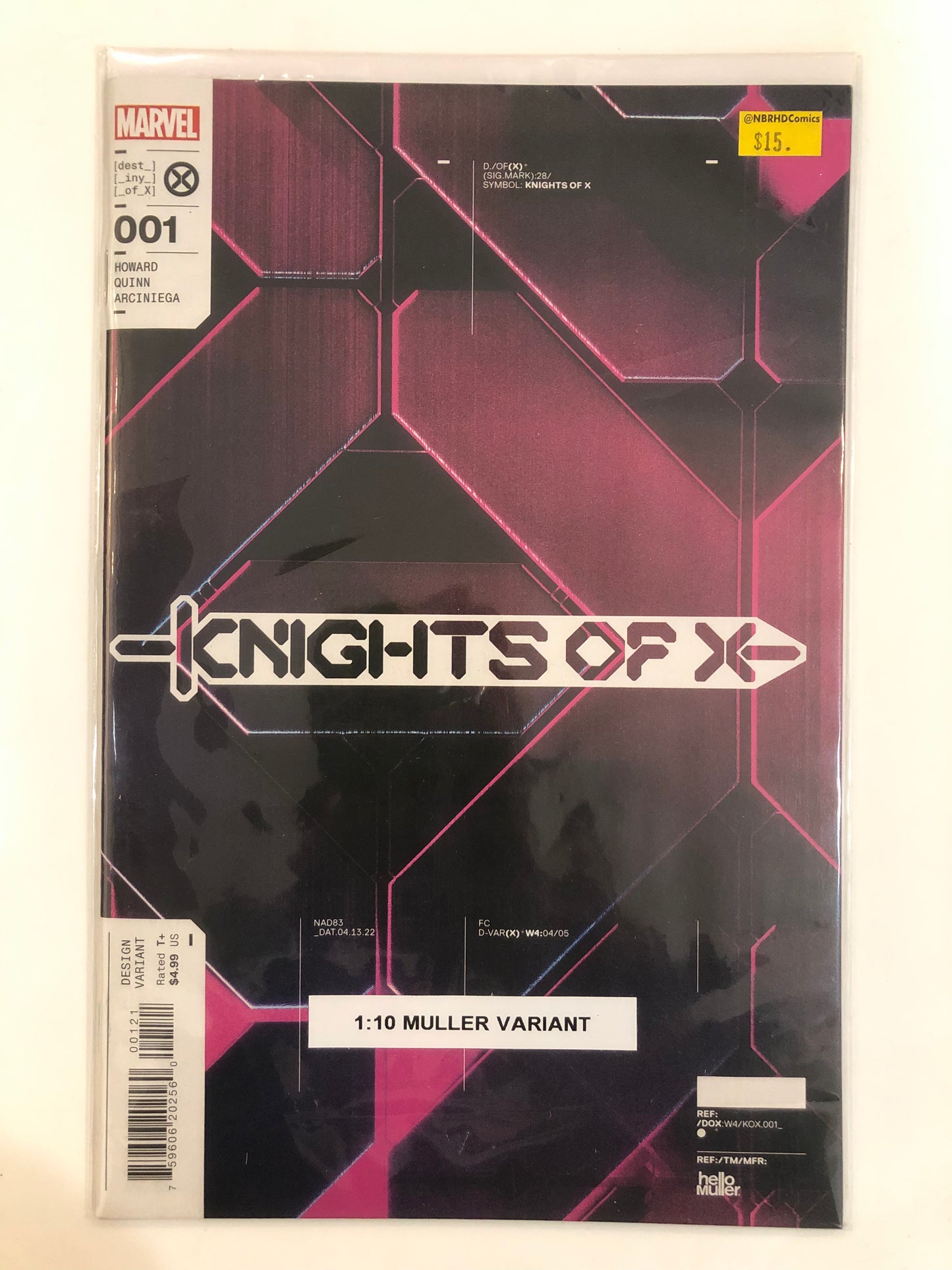 Knights of X #1 1:10 Muller Design Variant